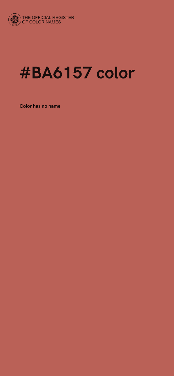 #BA6157 color image