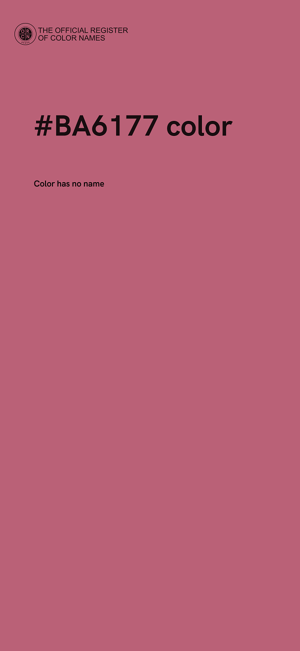 #BA6177 color image