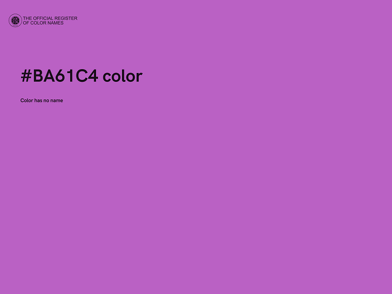 #BA61C4 color image