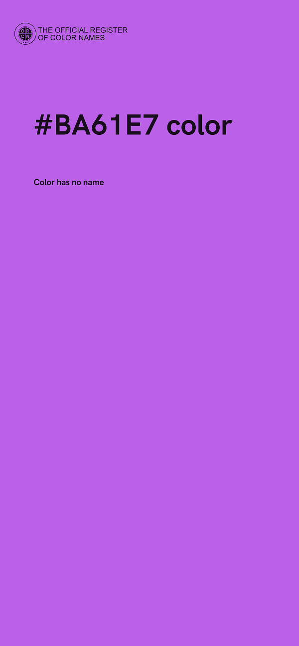 #BA61E7 color image