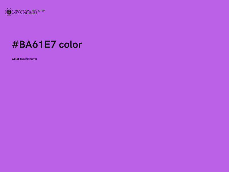 #BA61E7 color image