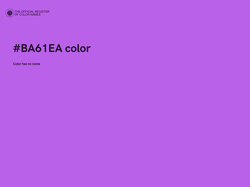 #BA61EA color image