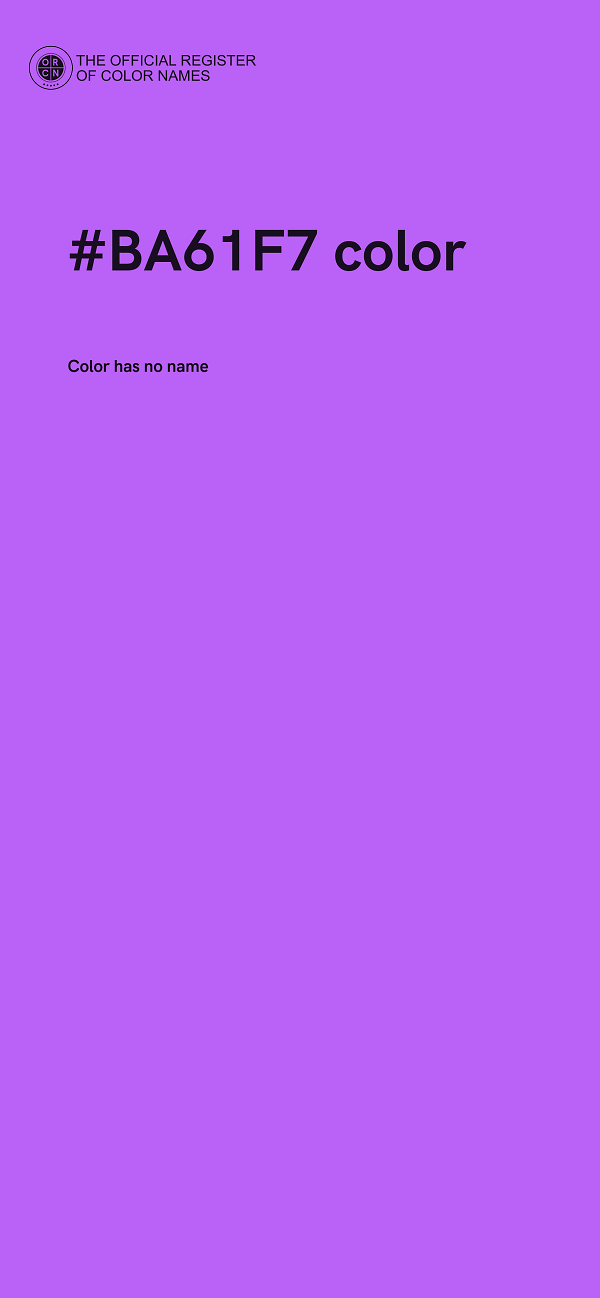 #BA61F7 color image