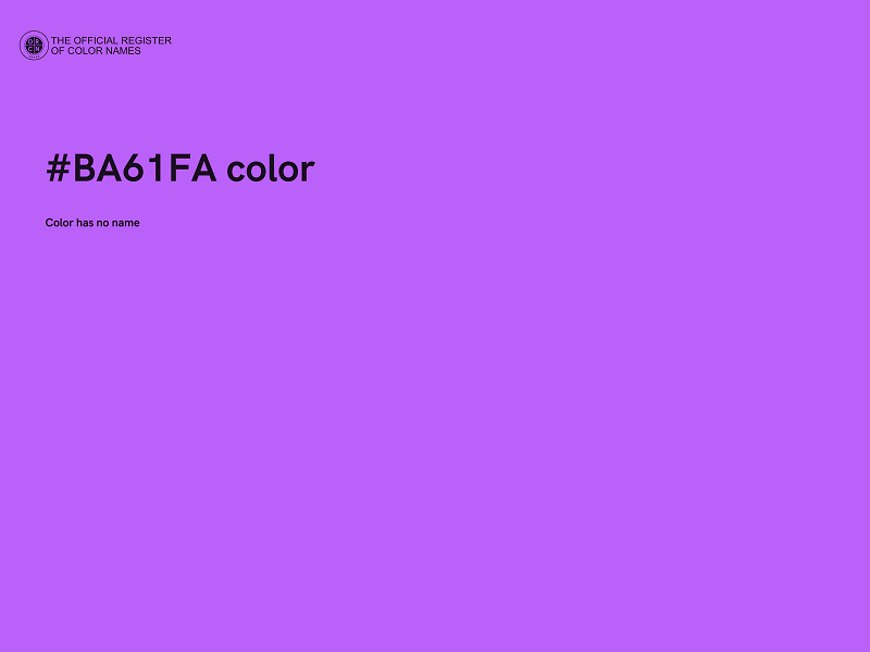 #BA61FA color image