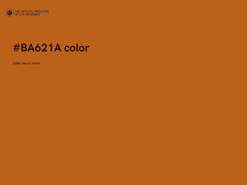 #BA621A color image