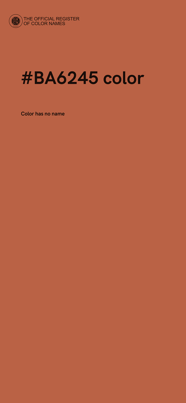#BA6245 color image