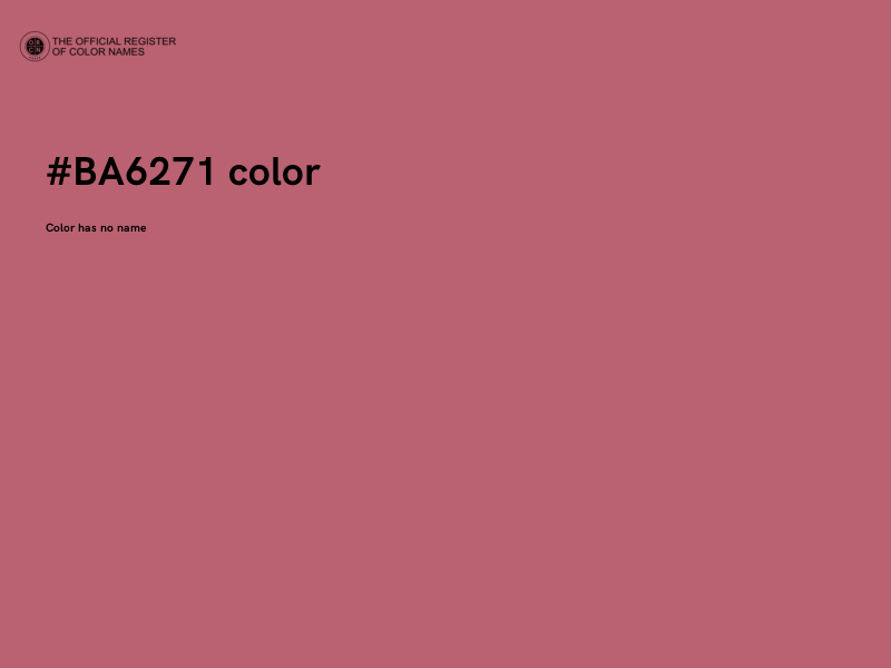 #BA6271 color image