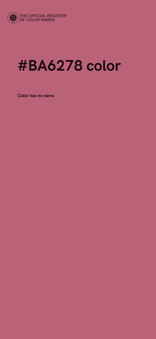 #BA6278 color image