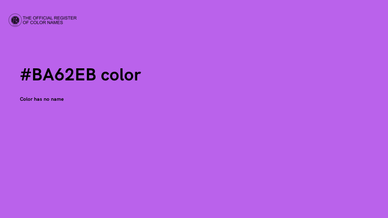 #BA62EB color image