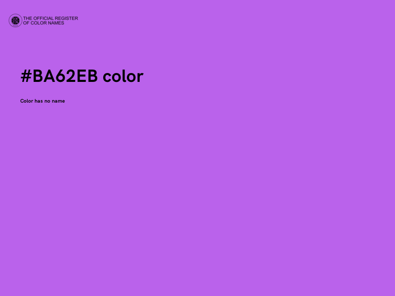#BA62EB color image
