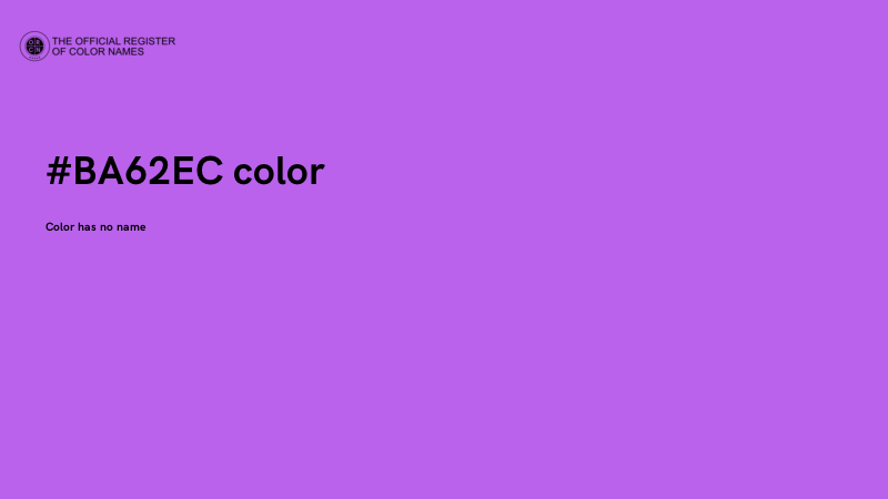 #BA62EC color image