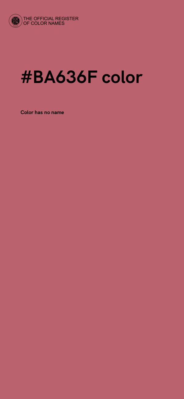 #BA636F color image