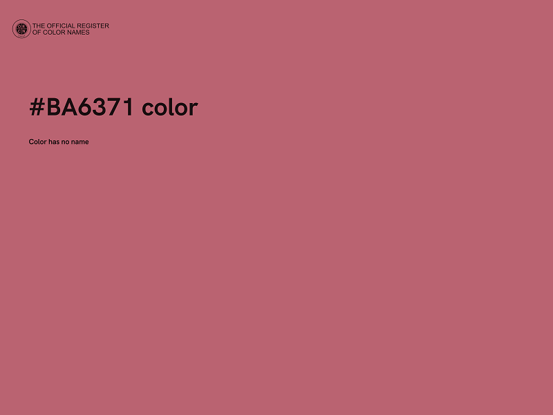 #BA6371 color image