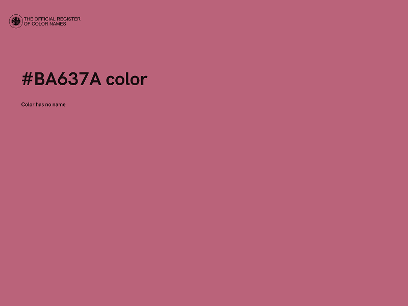 #BA637A color image