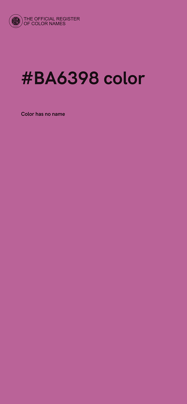 #BA6398 color image