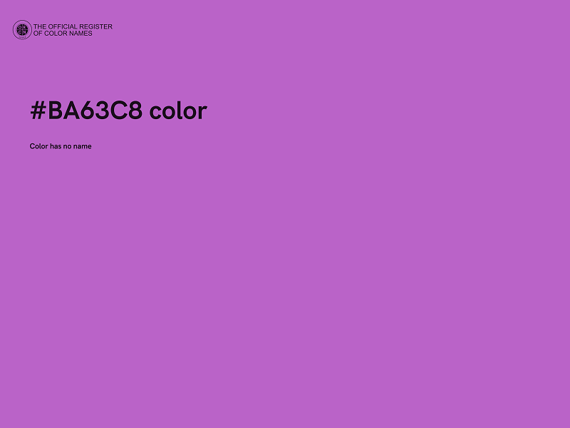 #BA63C8 color image