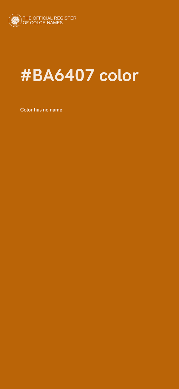 #BA6407 color image