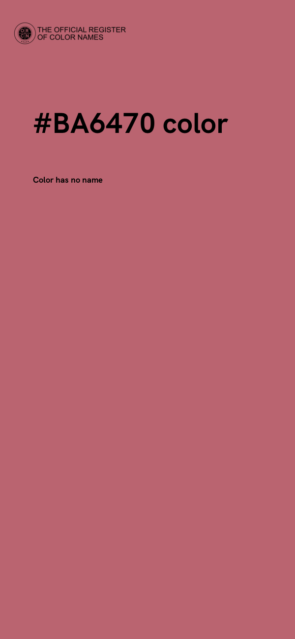 #BA6470 color image