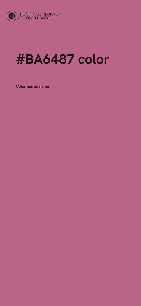 #BA6487 color image