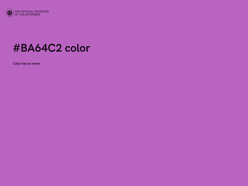 #BA64C2 color image