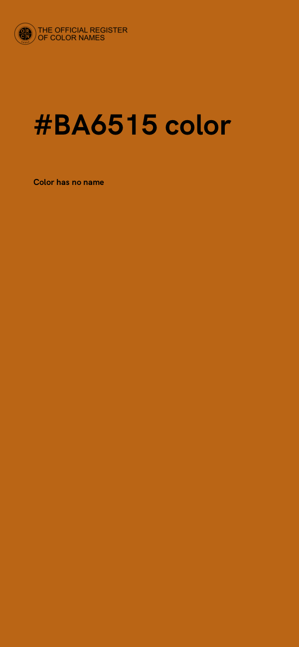#BA6515 color image