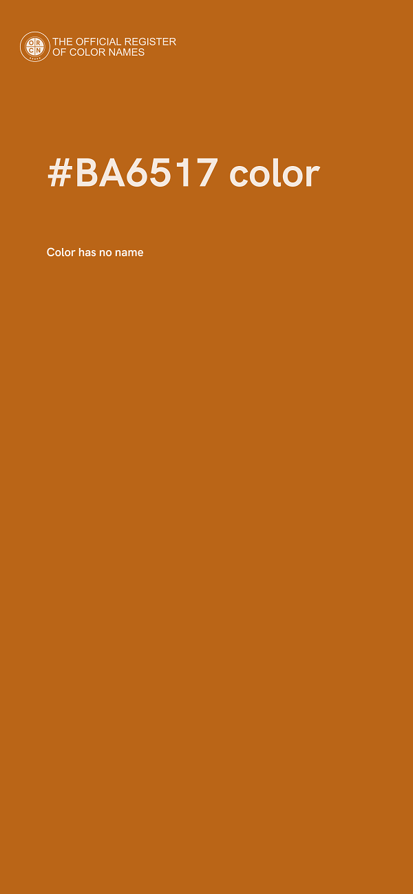 #BA6517 color image