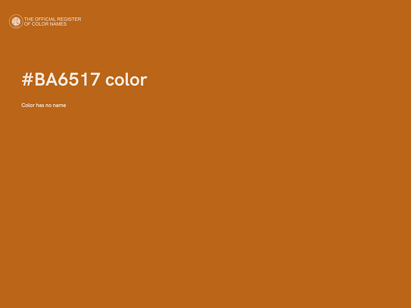 #BA6517 color image