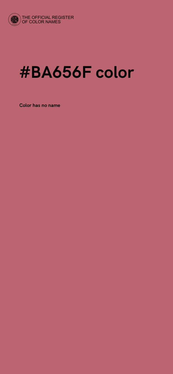 #BA656F color image