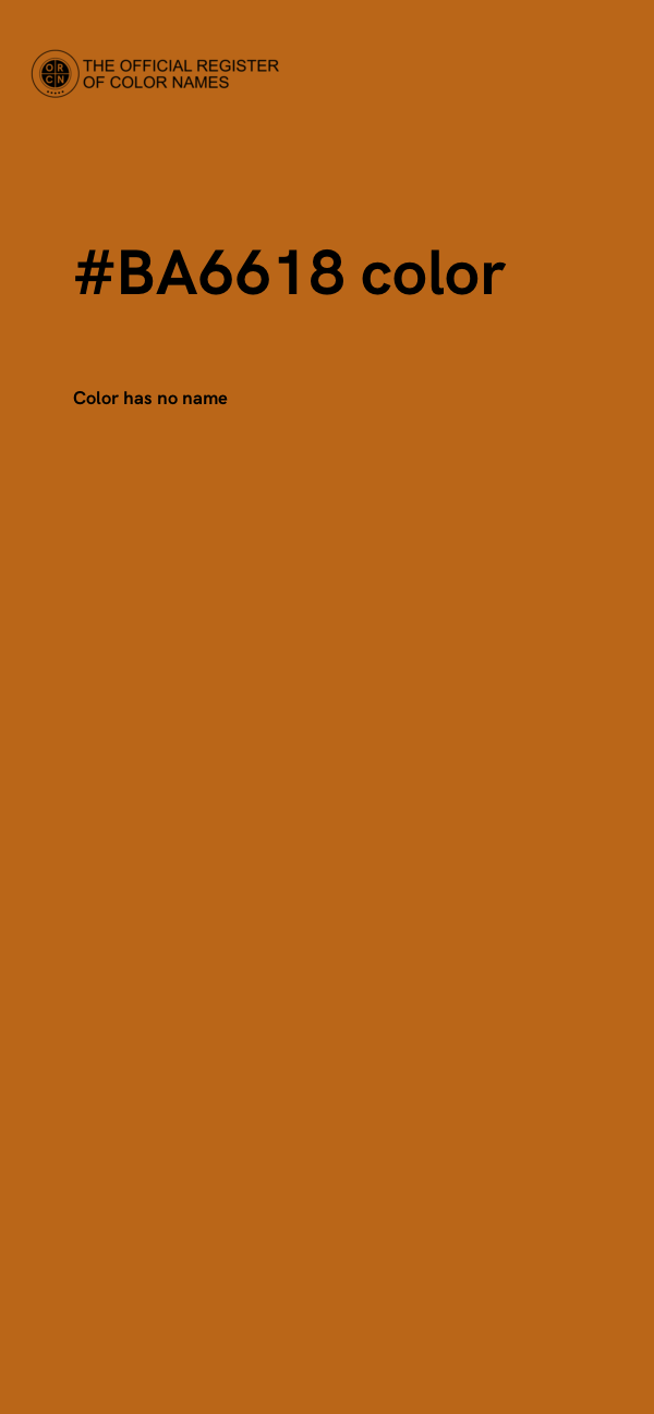 #BA6618 color image