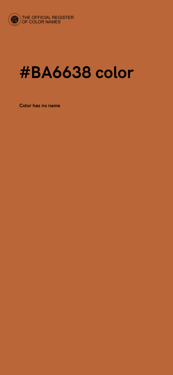 #BA6638 color image