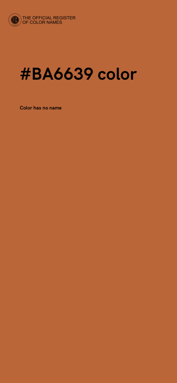 #BA6639 color image