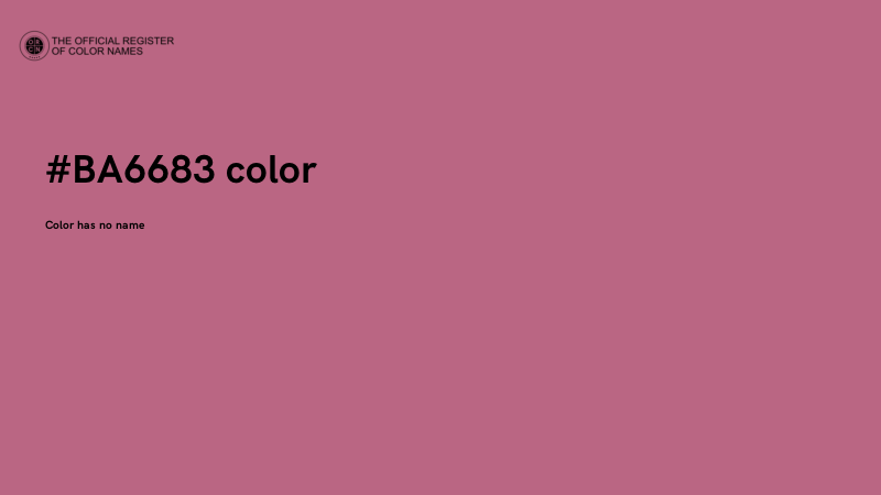 #BA6683 color image