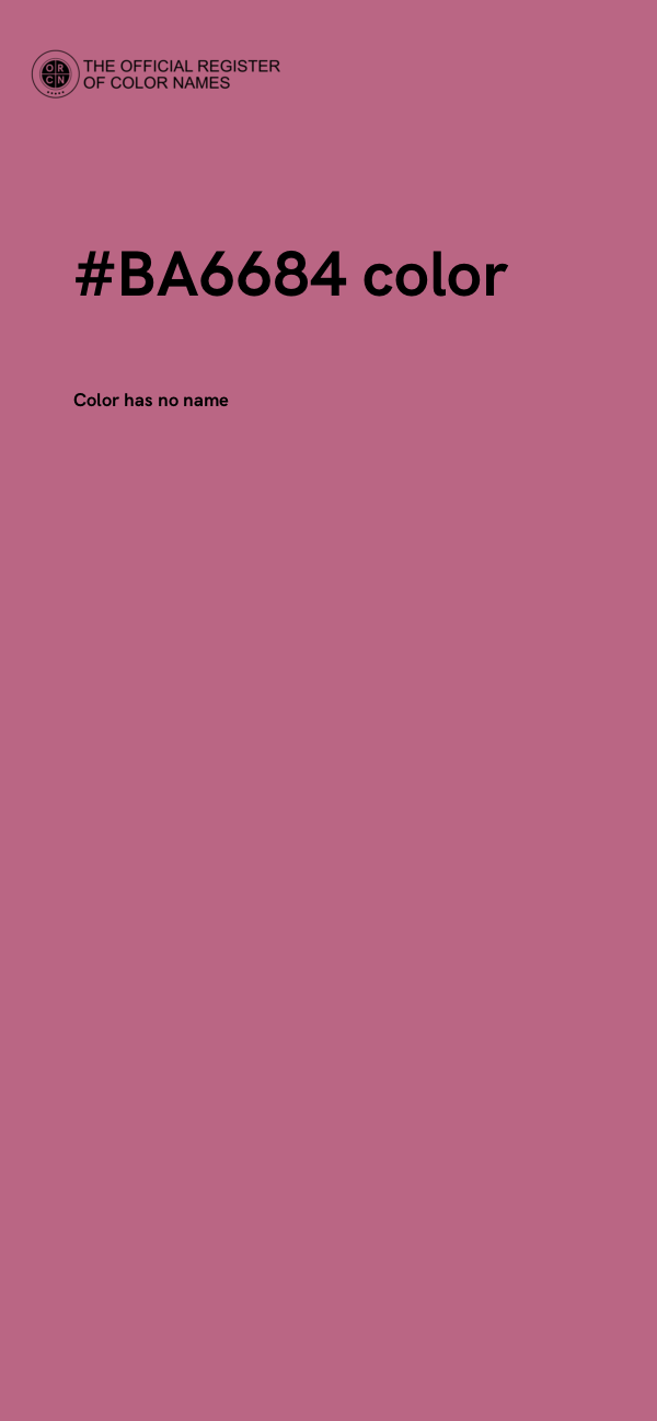 #BA6684 color image