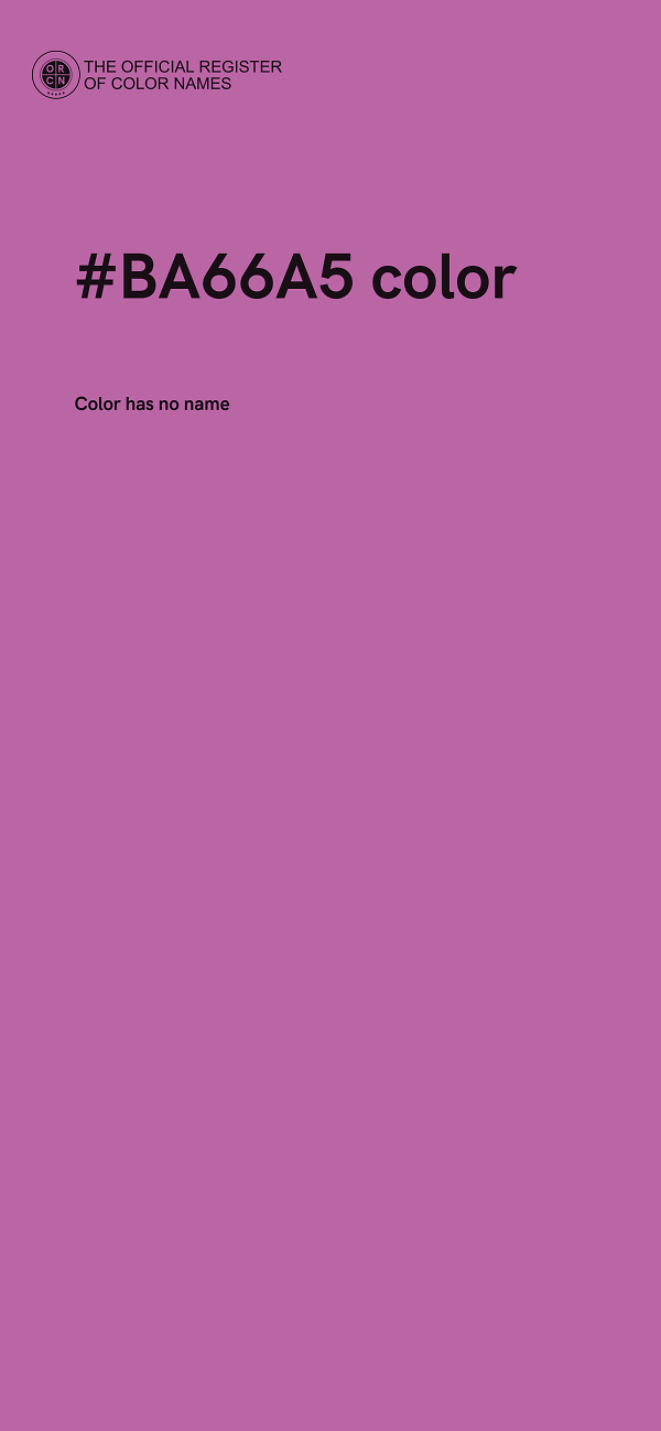 #BA66A5 color image