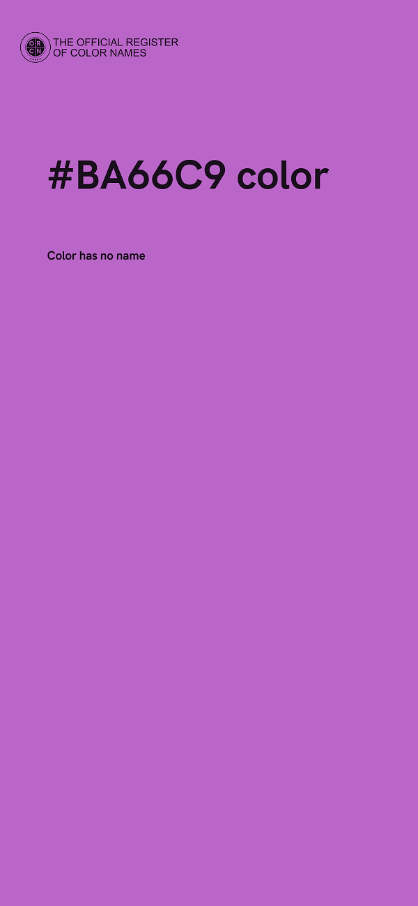 #BA66C9 color image