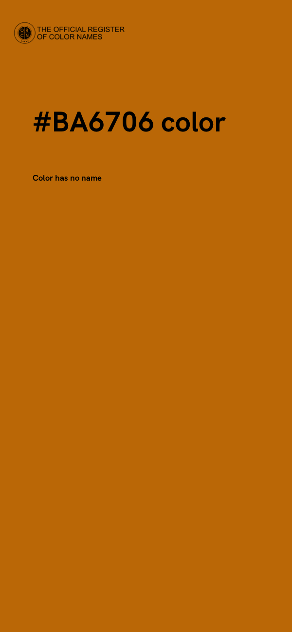 #BA6706 color image