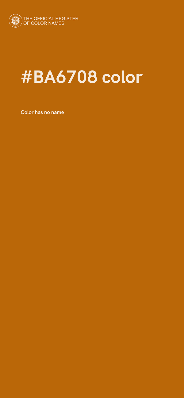 #BA6708 color image