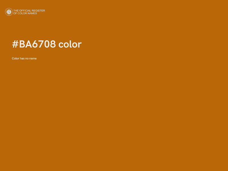 #BA6708 color image