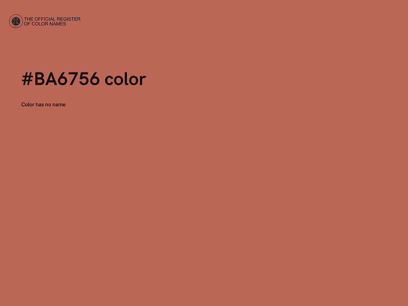 #BA6756 color image