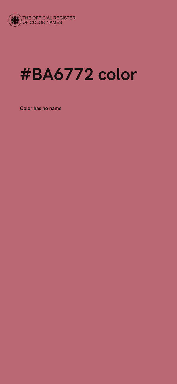 #BA6772 color image