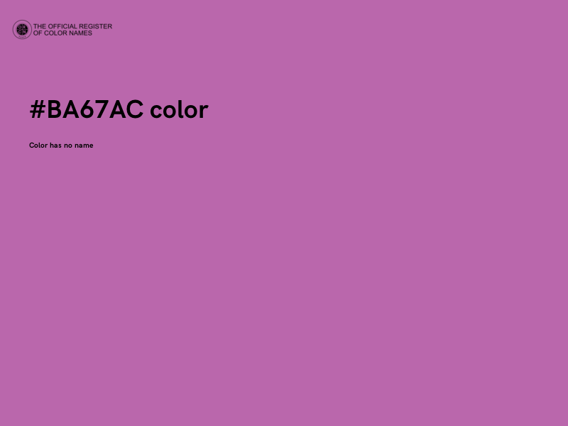#BA67AC color image