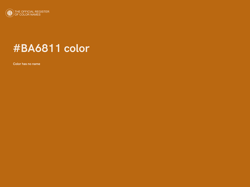 #BA6811 color image