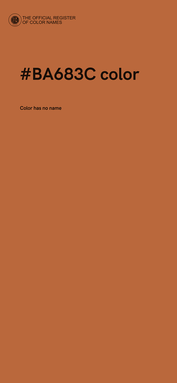 #BA683C color image