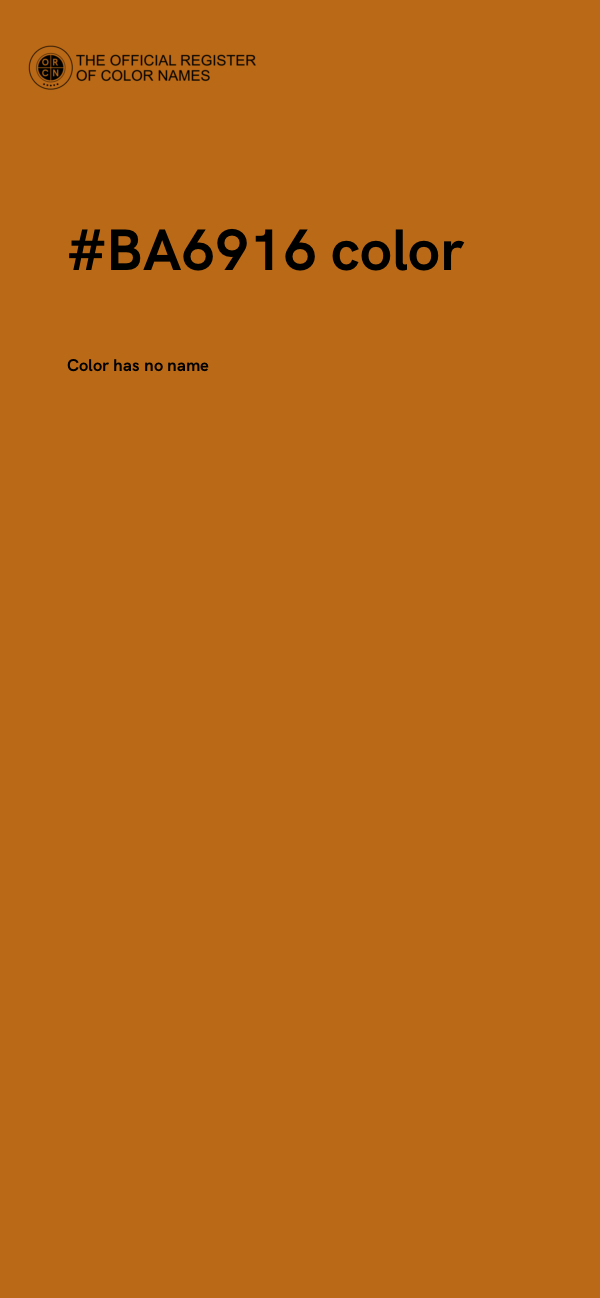 #BA6916 color image