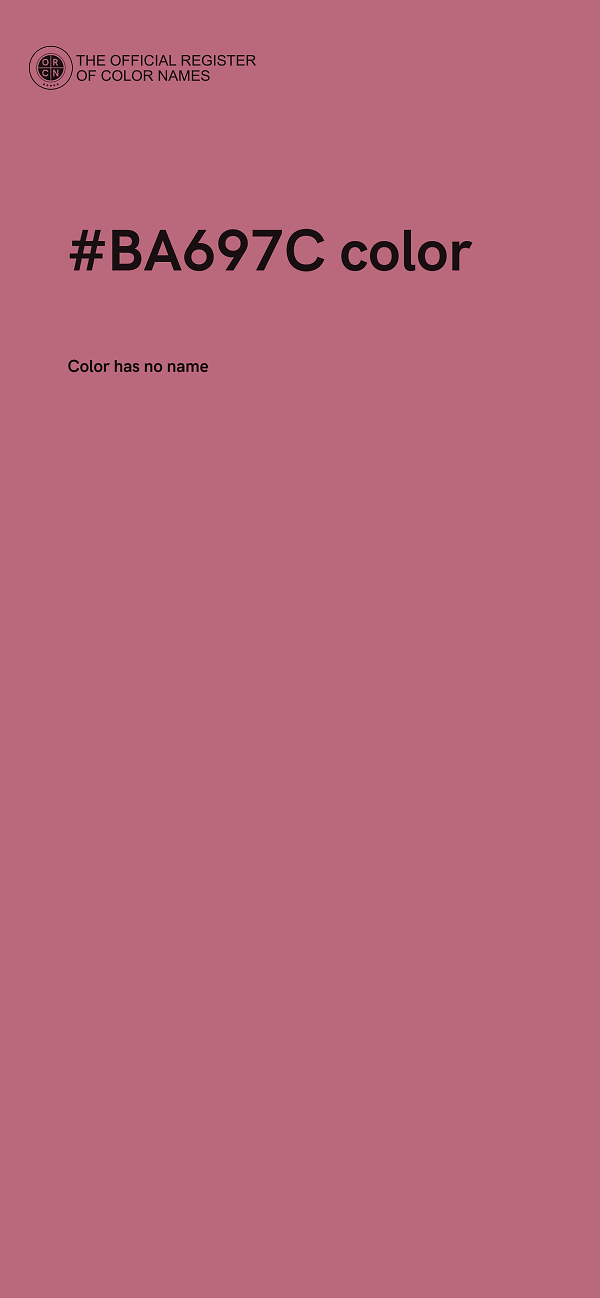 #BA697C color image