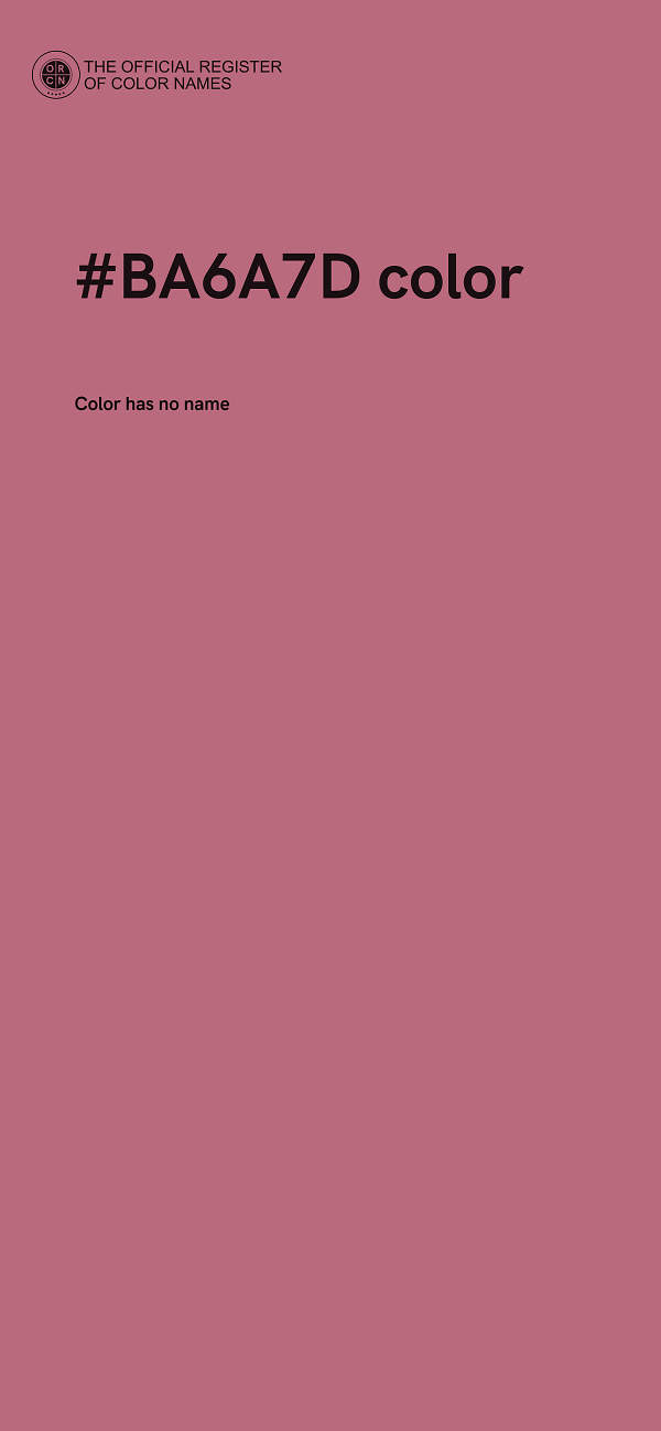 #BA6A7D color image