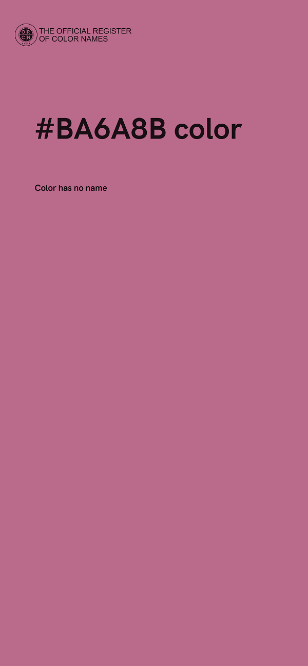 #BA6A8B color image