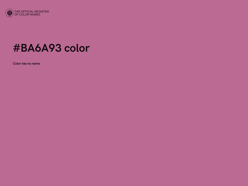 #BA6A93 color image