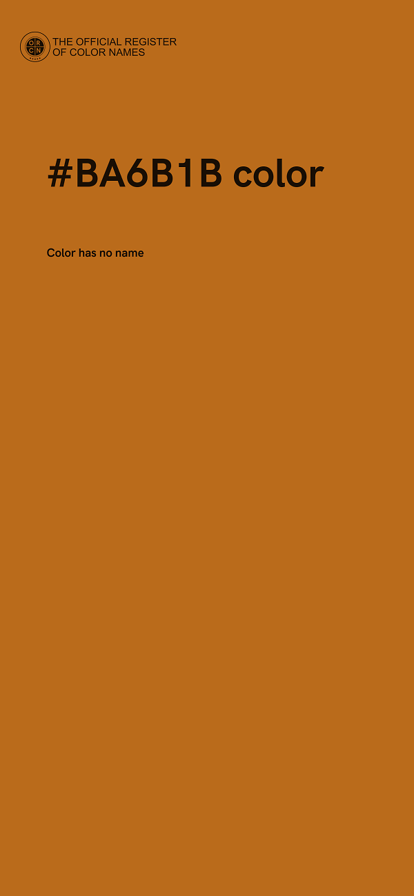 #BA6B1B color image