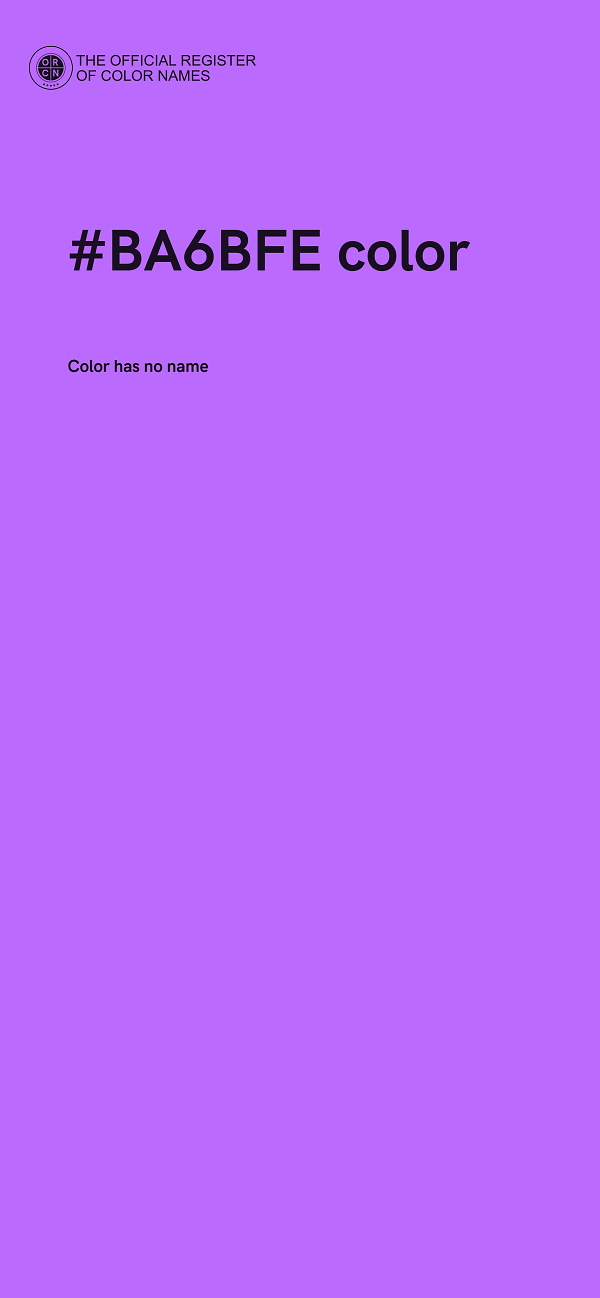#BA6BFE color image